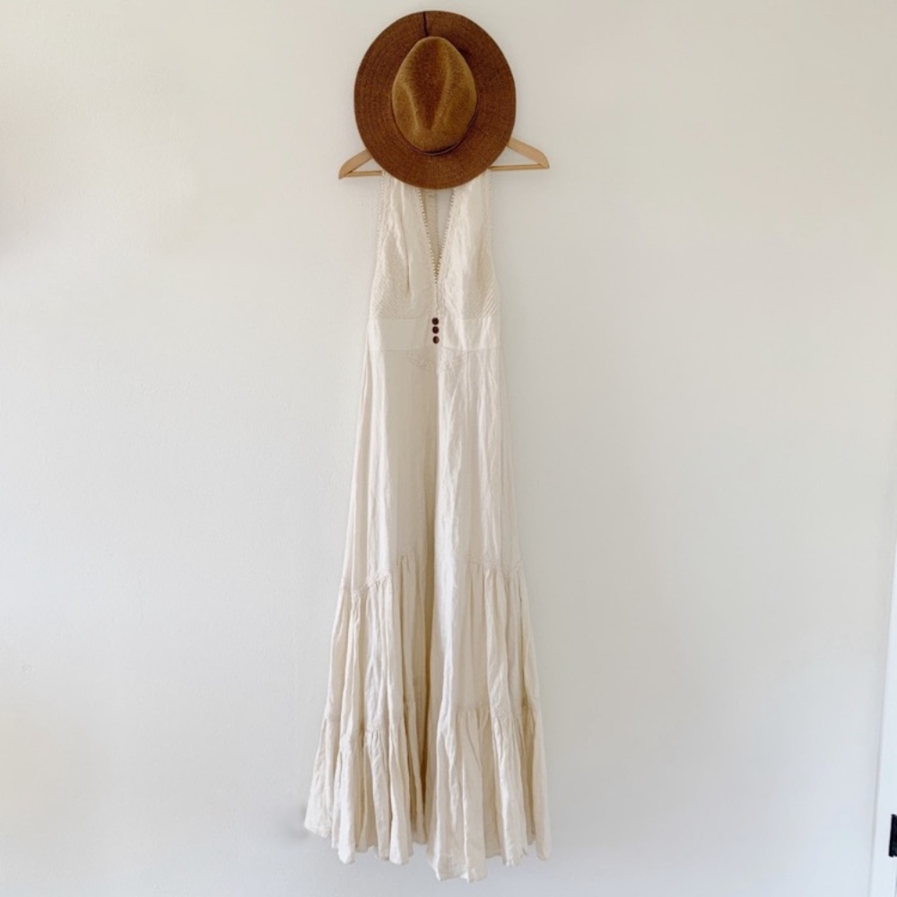 Moda International linen maxi dress